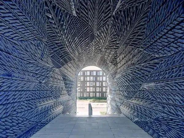 陶瓷連廊，展示了3D打印在建筑領域的無限可能性 圖片