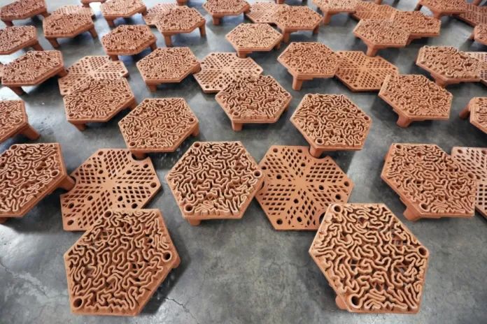 3D 打印混凝土人工魚礁，幫助修復(fù)海洋珊瑚礁生態(tài)環(huán)境 圖片